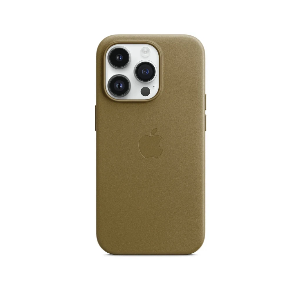 Чехол Leather Case MagSafe для iPhone 15 Pro Max